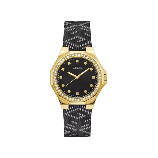 Guess Black Leather GW0598L2 Ladies Watch