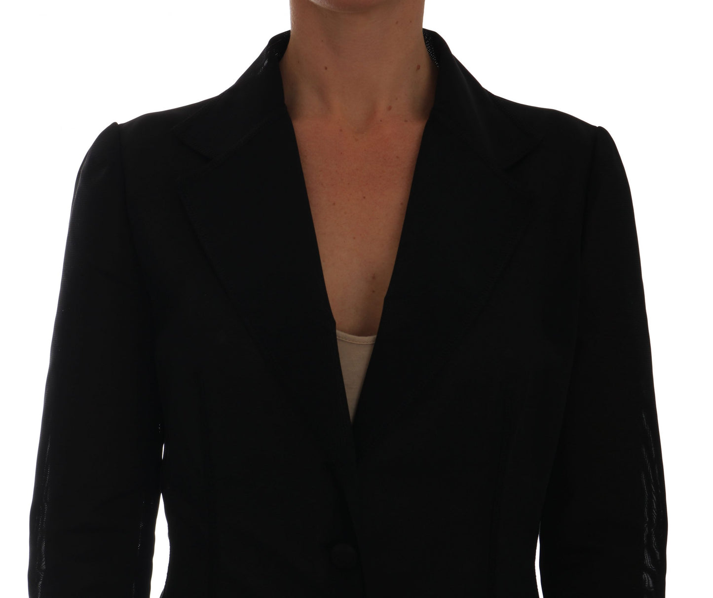 Dolce & Gabbana Women's Semi-Transparent Darkgreen Nylon Blazer