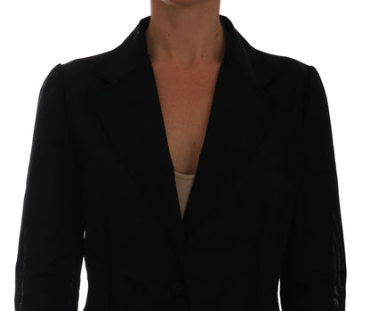 Dolce & Gabbana Women's Semi-Transparent Darkgreen Nylon Blazer