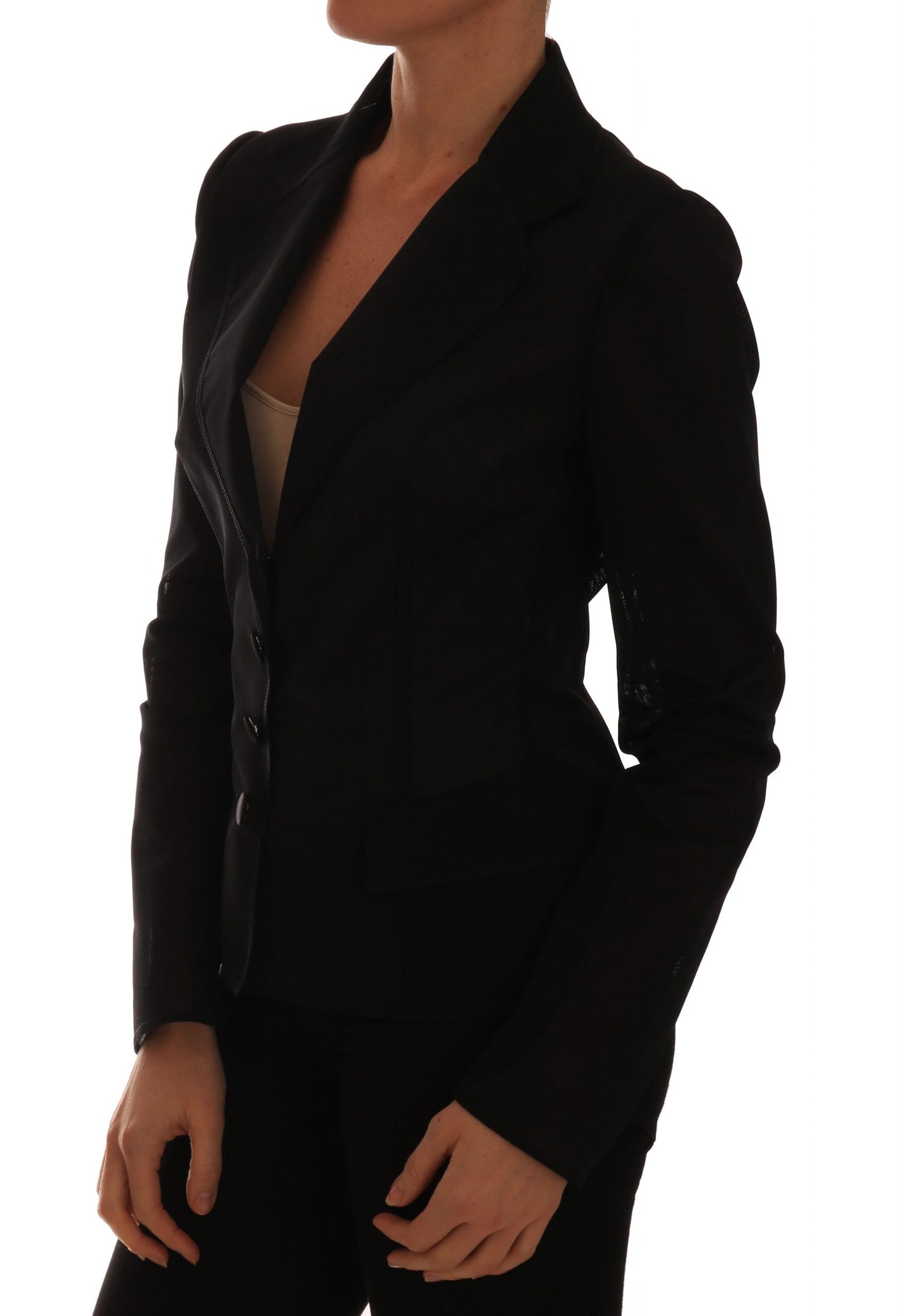 Dolce & Gabbana Women's Semi-Transparent Darkgreen Nylon Blazer