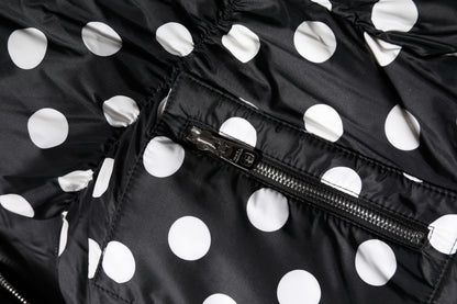 Dolce & Gabbana Women's Nylon Puffer Jacket - Black White