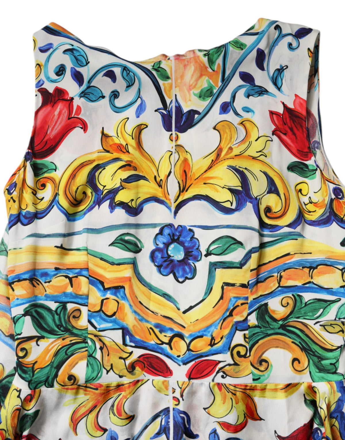 Dolce & Gabbana Women's Short-Sleeve Rayon Silk & Elastane Maxi Short Dress - Multicolor Print