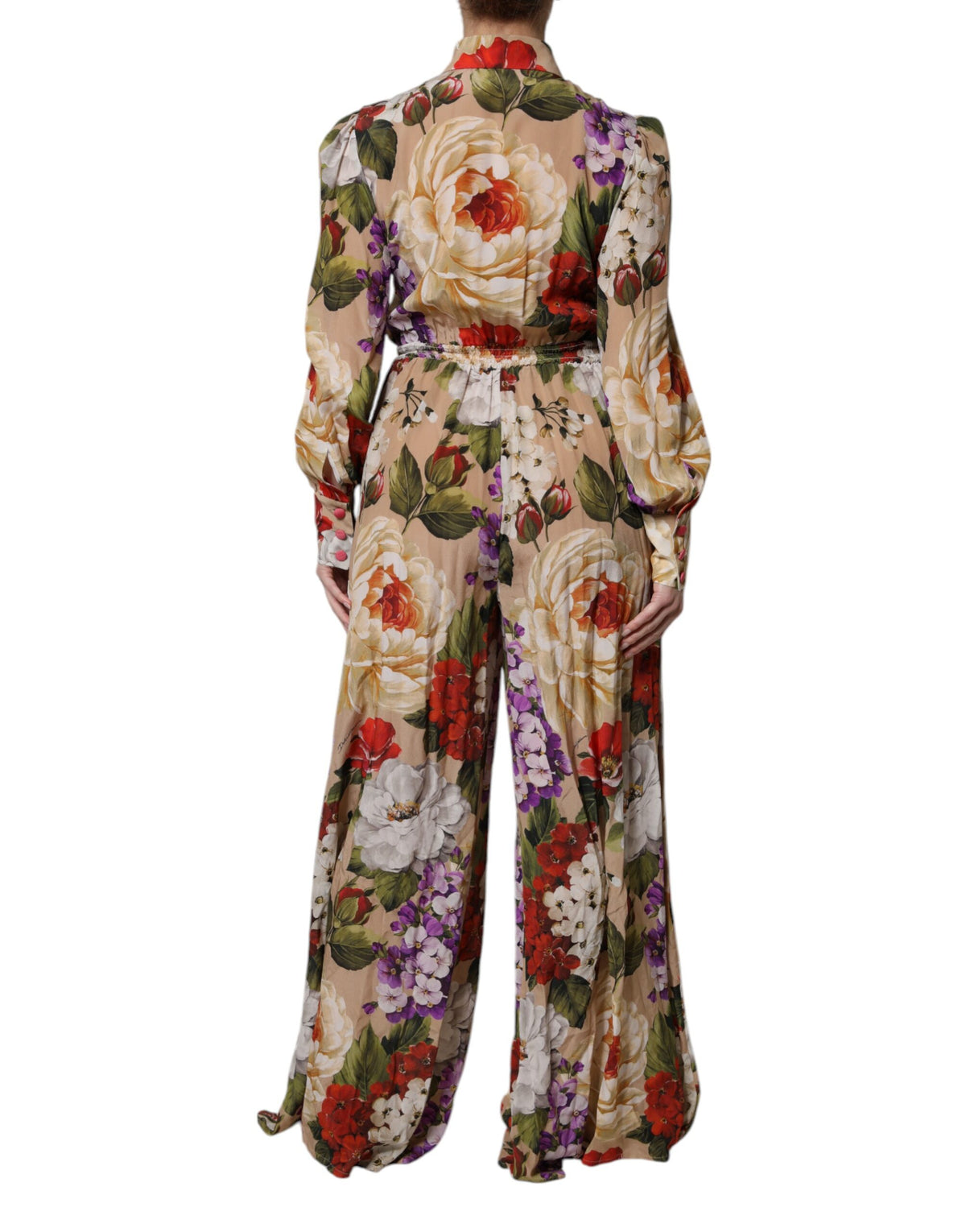 Dolce & Gabbana Women's Silk Crepe Dress - Multicolor Patterned Floral