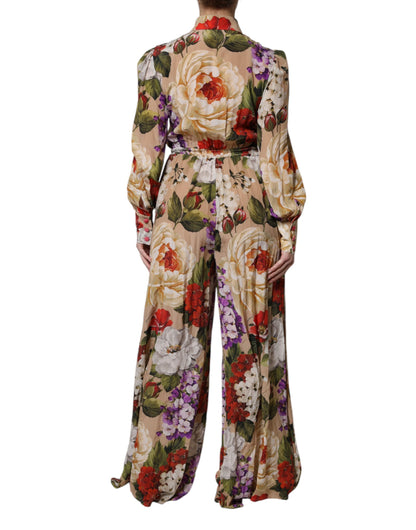 Dolce & Gabbana Women's Silk Crepe Dress - Multicolor Patterned Floral