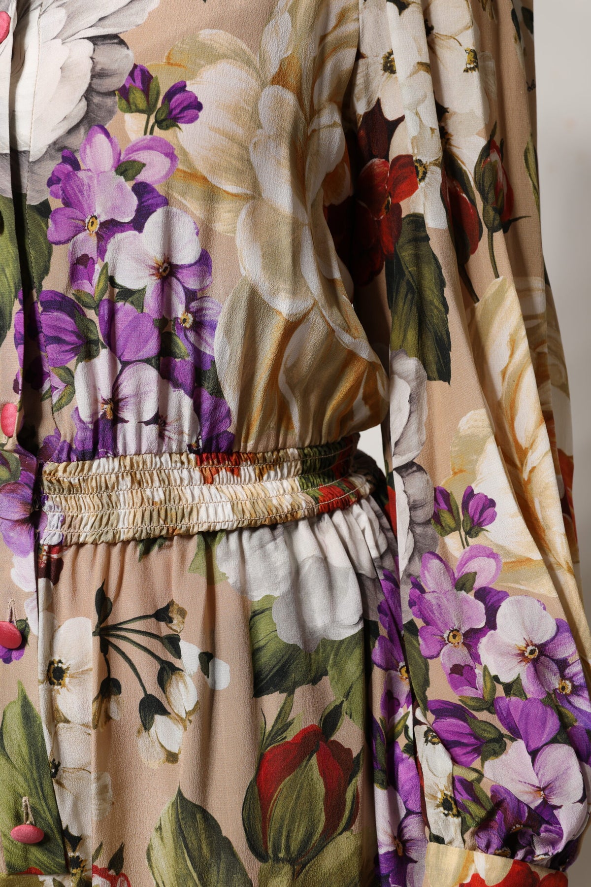 Dolce & Gabbana Women's Silk Crepe Dress - Multicolor Patterned Floral