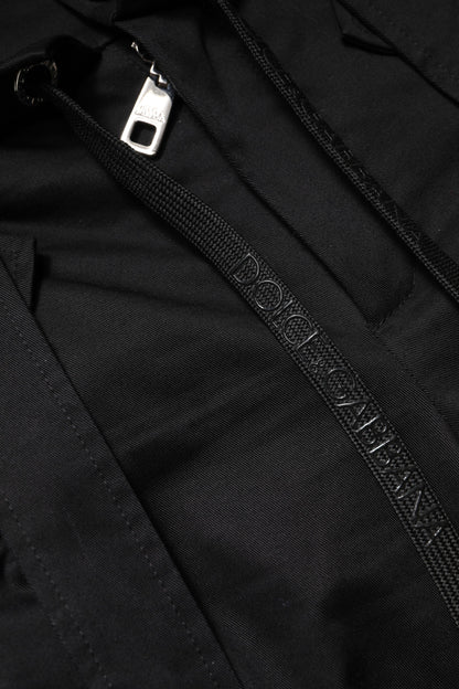 Dolce & Gabbana Women's Regular Fit High Rise Stretch Cotton Cargo Pants - Black