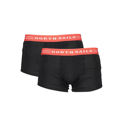 North Sails Black Cotton Underwear Men's Boxers