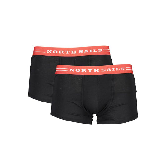North Sails Black Cotton Underwear Men's Boxers