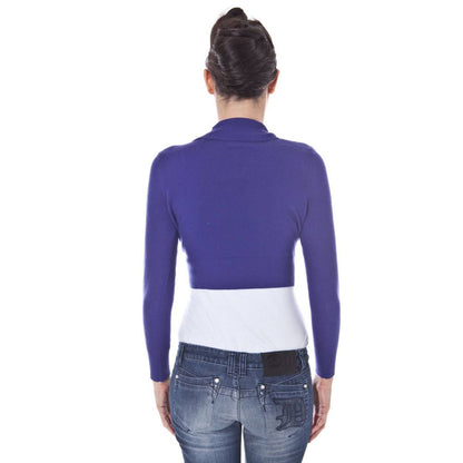 Datch Purple Wool Shrug V-neck Sweater