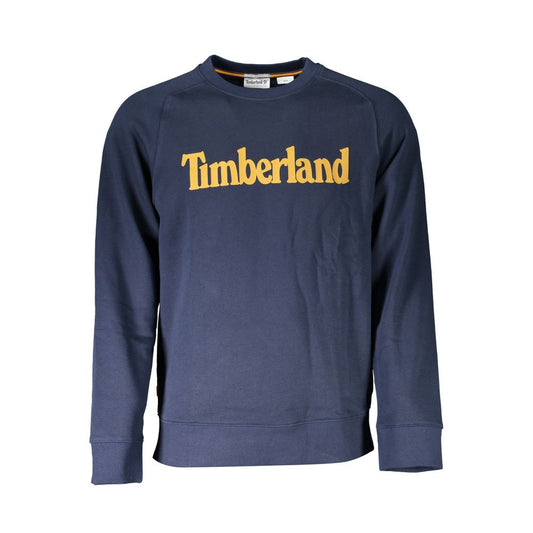 Timberland Men's Blue Cotton Round Neck Sweater