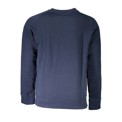 Timberland Men's Blue Cotton Round Neck Sweater