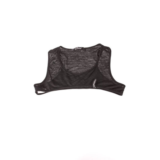 Black Wool Underwear Top