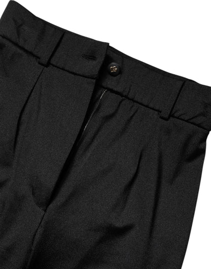Dolce & Gabbana Women's Regular Fit Slim High Rise Stretch Nylon Jeans - Black