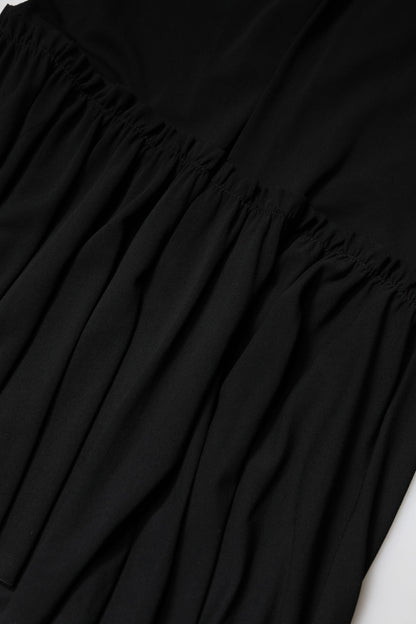 Dolce & Gabbana Women's Flared High Rise Stretch Viscose Midi Skirt - Black
