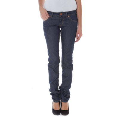 Blue Cotton Low Rise Jeans