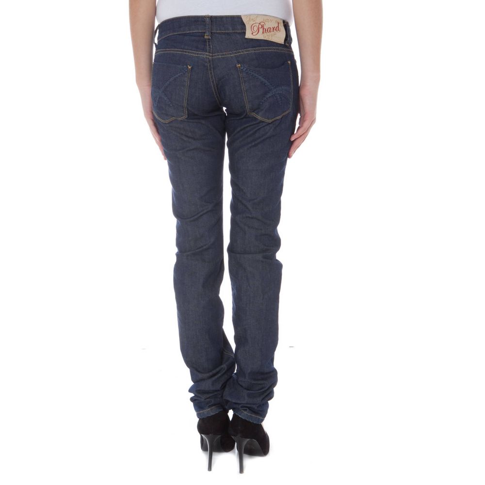 Blue Cotton Low Rise Jeans
