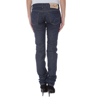 Blue Cotton Low Rise Jeans