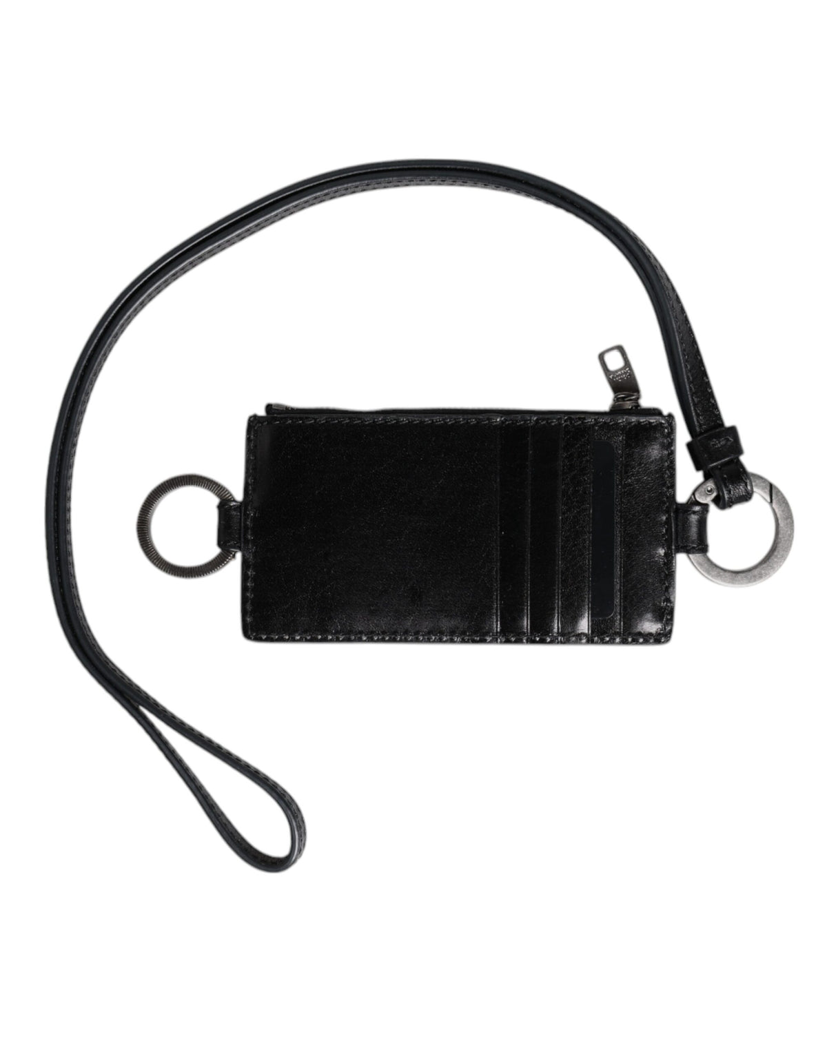 Dolce & Gabbana Horse Leather Cardholder Wallet - Black