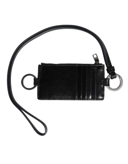 Dolce & Gabbana Horse Leather Cardholder Wallet - Black