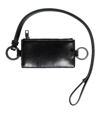 Dolce & Gabbana Horse Leather Cardholder Wallet - Black