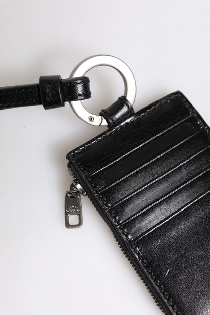 Dolce & Gabbana Horse Leather Cardholder Wallet - Black