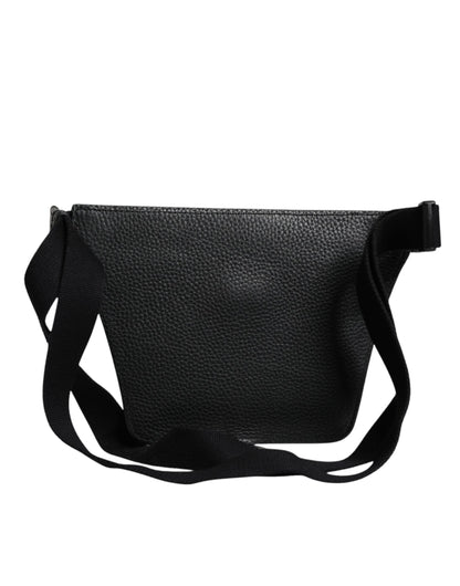 Dolce & Gabbana Calfskin Fanny Pack Backpack - Black