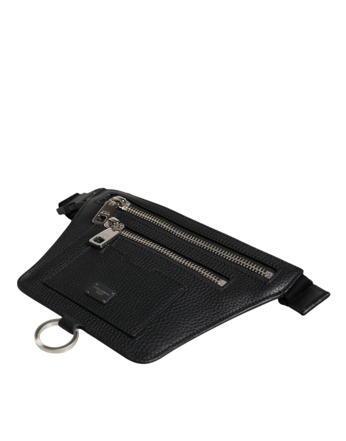 Dolce & Gabbana Calfskin Fanny Pack Backpack - Black