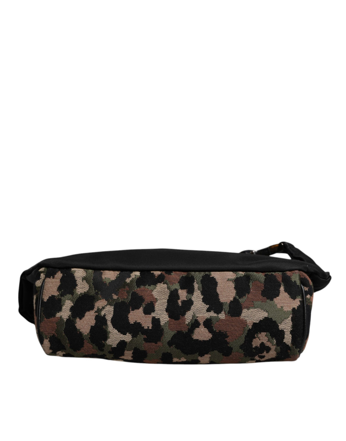 Dolce & Gabbana Leather Poly Cotton Fanny Pack Backpack - Black Gold Multicolor