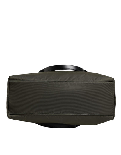 Dolce & Gabbana Military Green Nylon Shoulder Strap Tote Bag