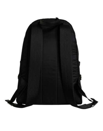 Dolce & Gabbana Black Nylon #DGFAMILY Embellished Backpack VULCANO Bag