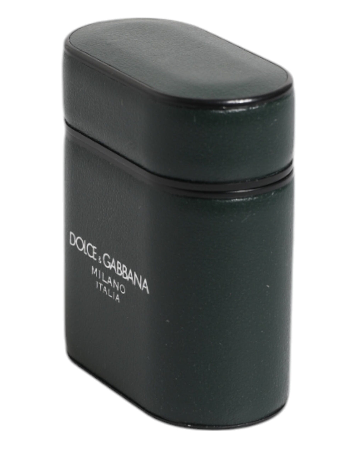 Dolce & Gabbana Calfskin Leather Earbuds Carrying Case - Black Print
