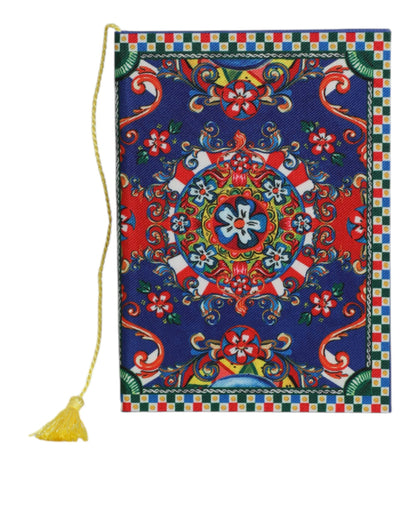 Dolce & Gabbana Multicolor Polyester Carretto Siciliano Print Notebook