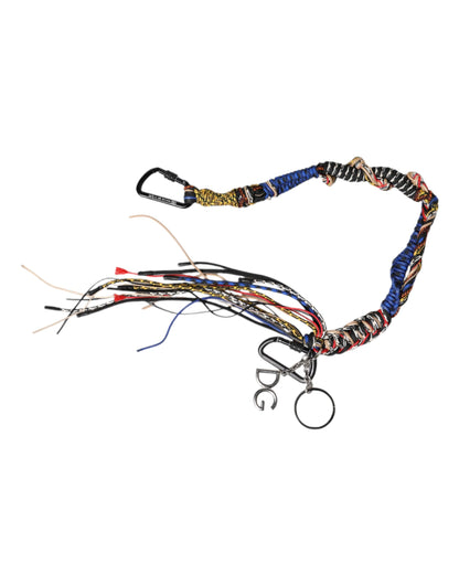 Dolce & Gabbana Logo Bag Lyocell Shoulder Strap - Multicolor Silver