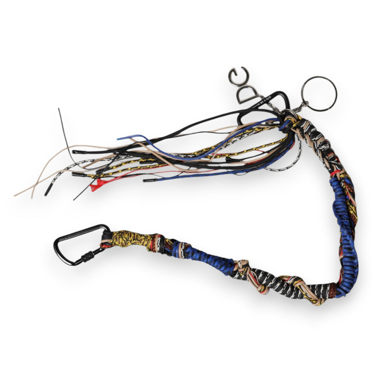 Dolce & Gabbana Logo Bag Lyocell Shoulder Strap - Multicolor Silver