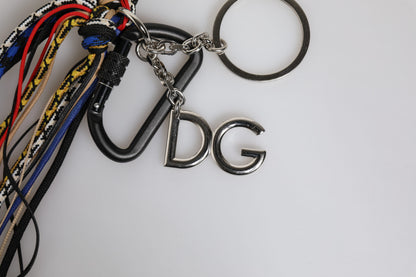 Dolce & Gabbana Logo Bag Lyocell Shoulder Strap - Multicolor Silver
