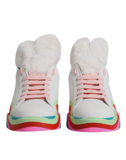 Dolce & Gabbana Multicolor Low Top Trainers Sneakers Shoes