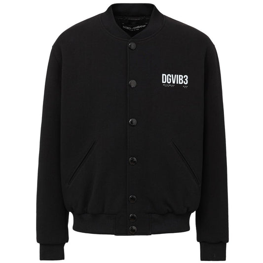 Dolce & Gabbana Black Viscose Jacket