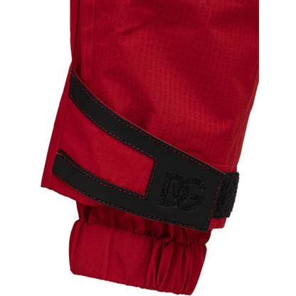 Dolce & Gabbana Red Polyamide Loose Fit Trousers