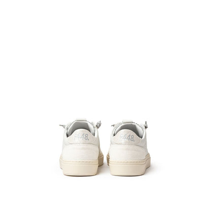 Sneakers by P448 for women in leather white & signature presents a sumptuous silhouette, artfully capturing the essence of the Women's Casual Leather Sneakers with its sumptuous casual style design.