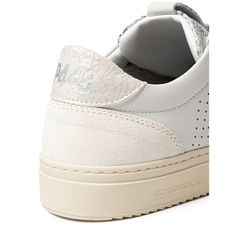 Sneakers by P448 for women in leather white & signature features an timeless silhouette from the Women's Casual Leather Sneakers collection, showcasing a signature casual style with an timeless finish.