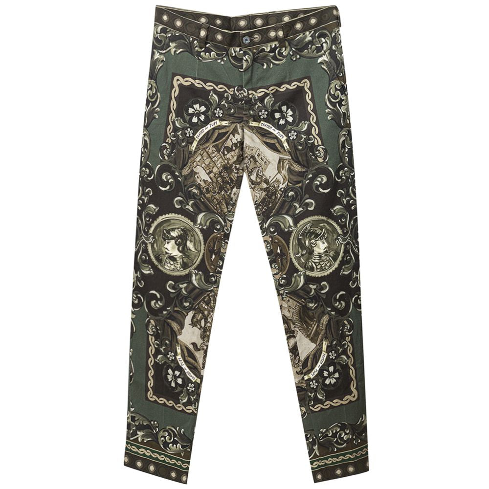 Green Cotton Sport Pants
