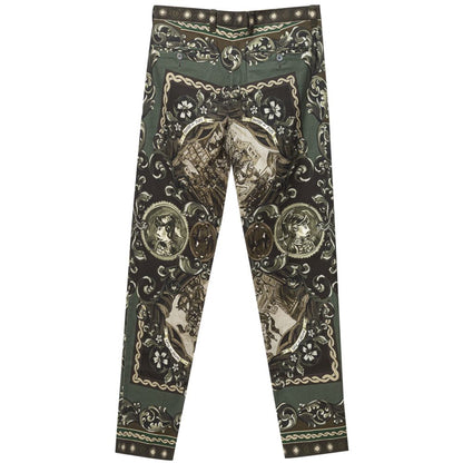 Green Cotton Sport Pants