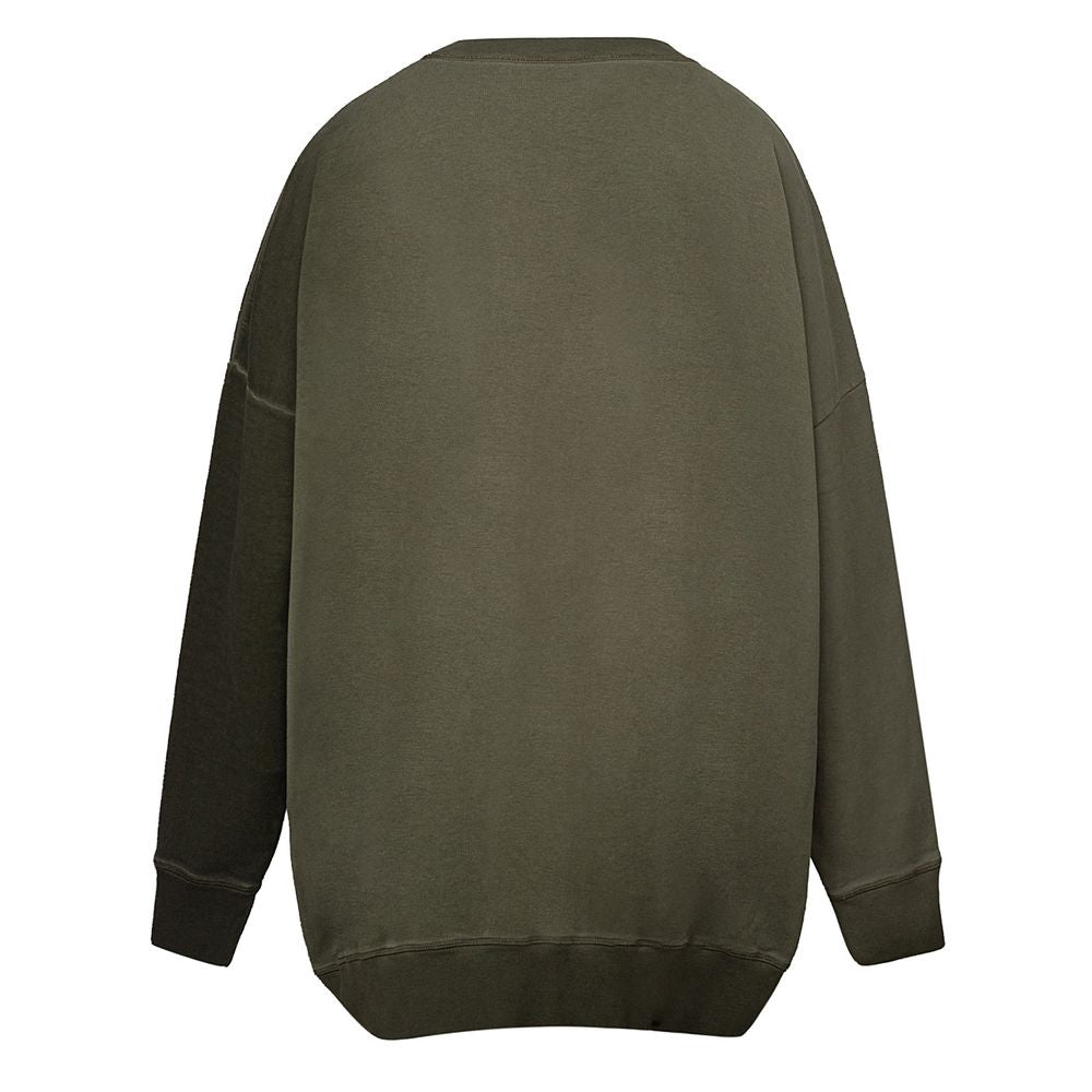 Dsquared² Men's Green Cotton Crewneck Sweater