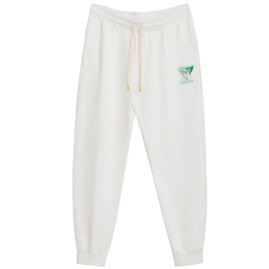 Casablanca Tennis Club White Cotton Jogger Sweatpants