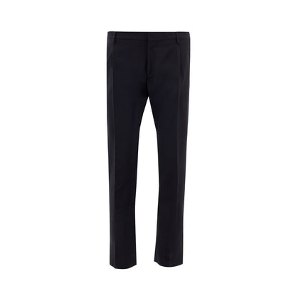 Valentino Black Wool Tailored Trousers