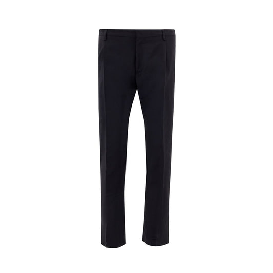 Valentino Black Wool Tailored Trousers