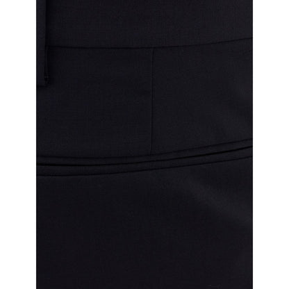 Valentino Black Wool Tailored Trousers