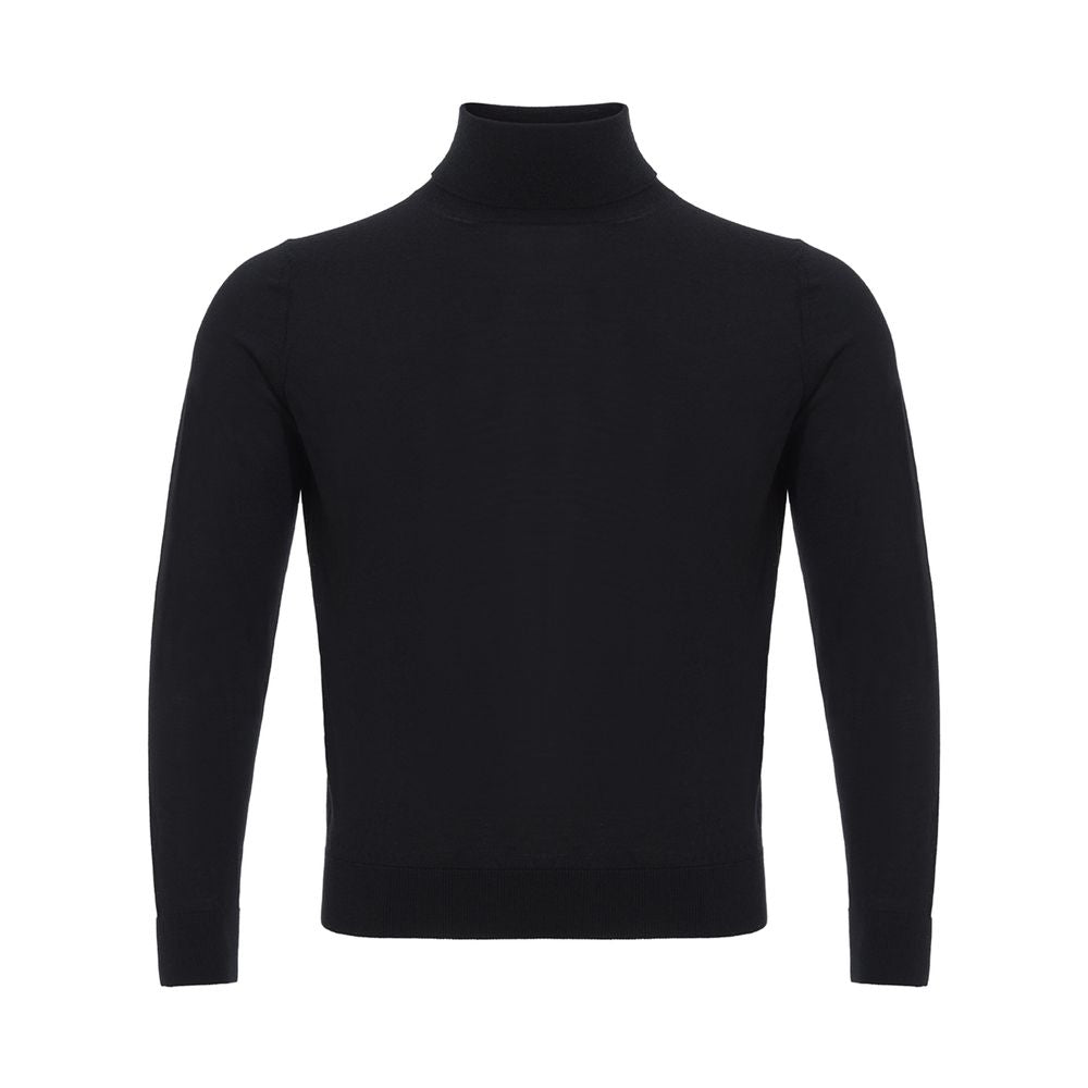 Elegant Black Cashmere Sweater for Men