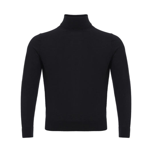 Elegant Black Cashmere Sweater for Men