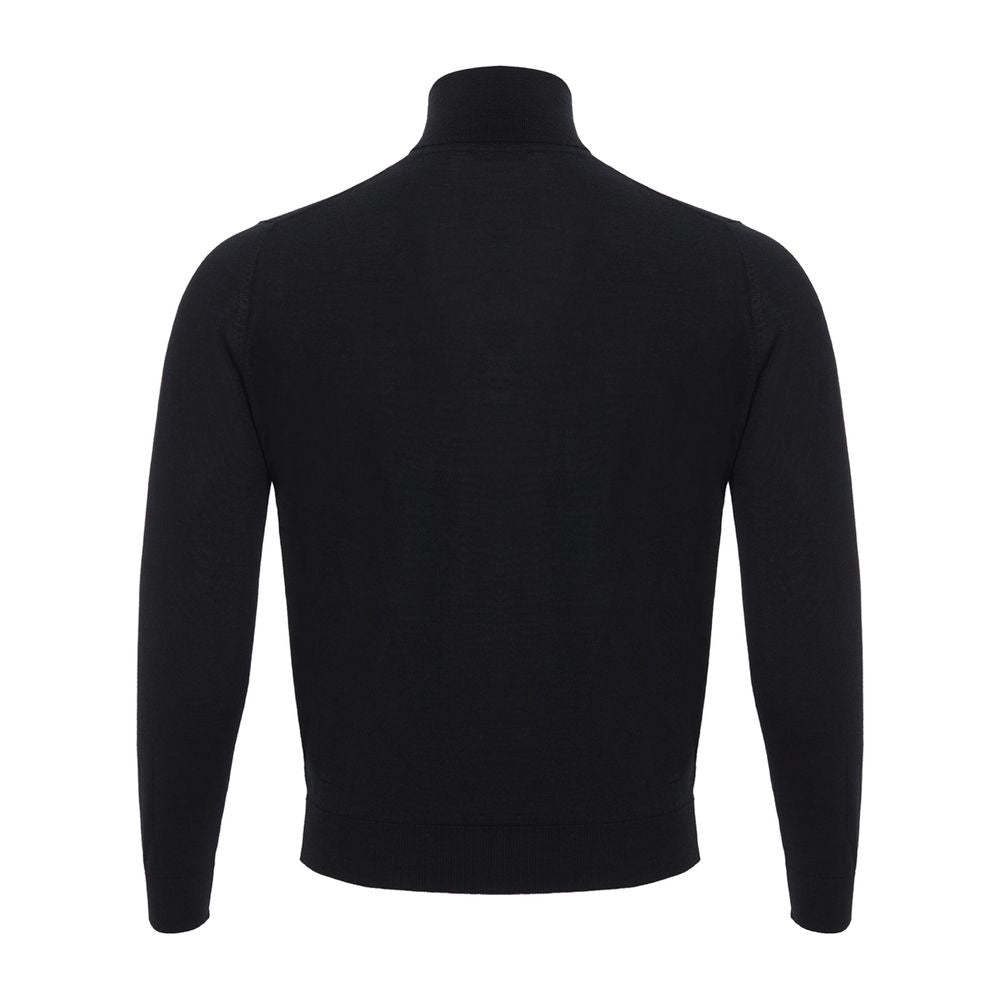 Elegant Black Cashmere Sweater for Men